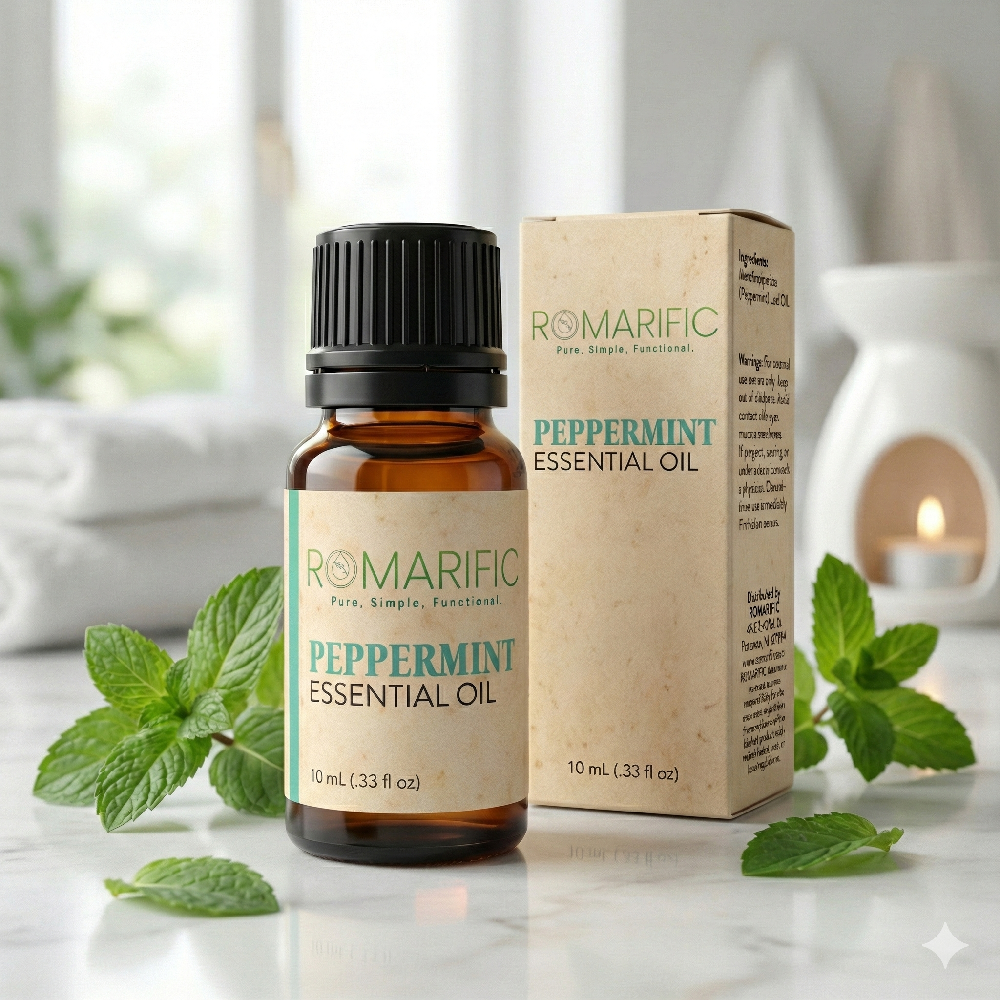 RomaRific Boost : 1 Diffuser + 4 Essential Oils